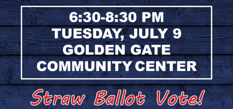 2024 Golden Gate Candidate Forum Straw Ballot Results